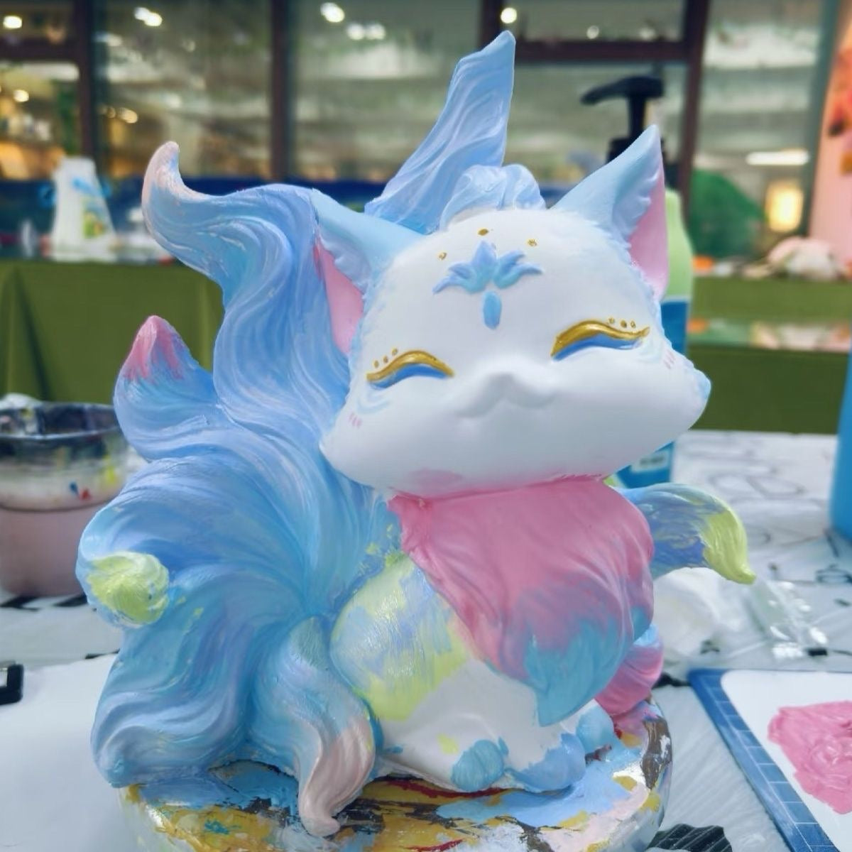 Large Hand-Painted Fox Costume Set