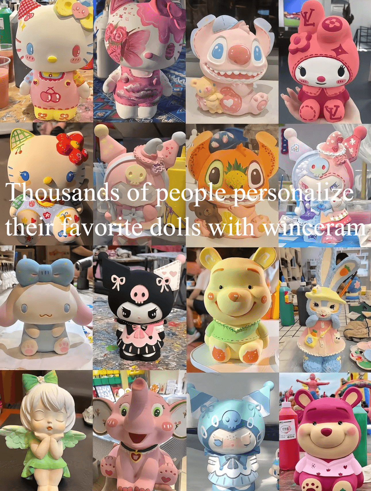 Large hand-painted Cinnamoroll kit